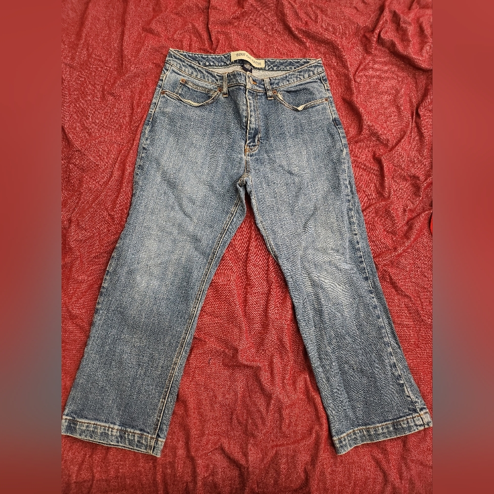 GAP Boot Cut Capri Blue Jeans